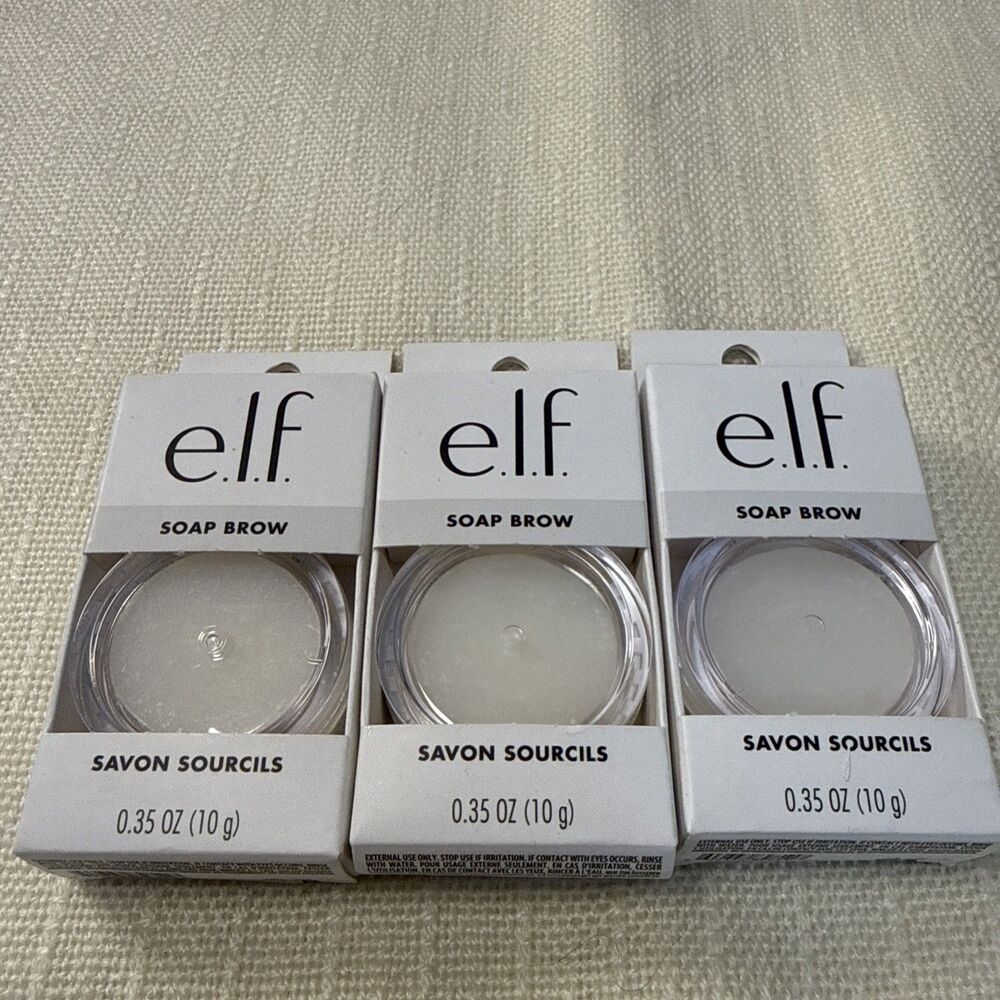 Lot Of 3 e.l.f. Soap Brow Clear Brow Pomade Shapes/Tames Brows #82811 Elf - Picture 3 of 7